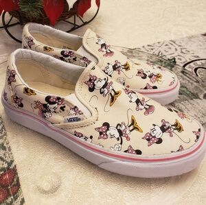Disney x minnie mouse slip-on vans women's 7 men's 5.5